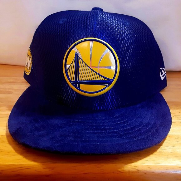 Golden State Warriors Hat – (New Era 9Fifty Snapback – Blue Suede Bill) - Picture 1 of 5